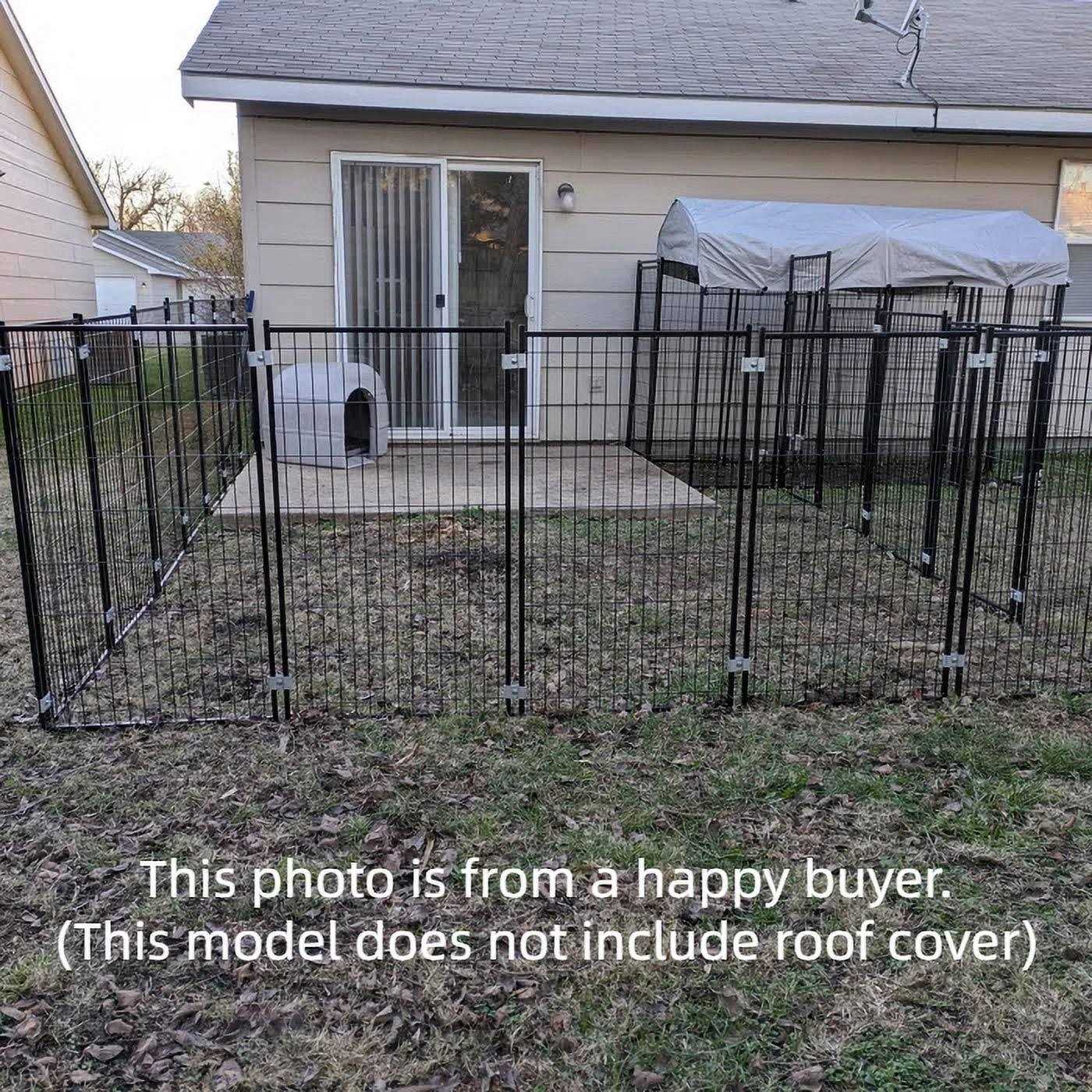 Omitree 9 x 9 x 3.93 ft Modular Dog Exercise Fence Barrier Pet Cat Run New Pen - Healthber