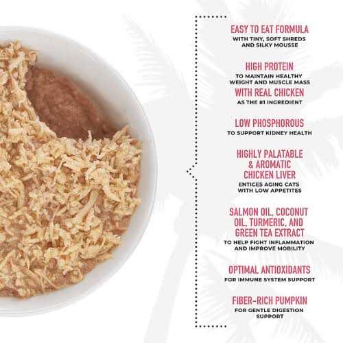 Tiki Cat Silver Chicken & Salmon Mousse/Shreds - Healthber
