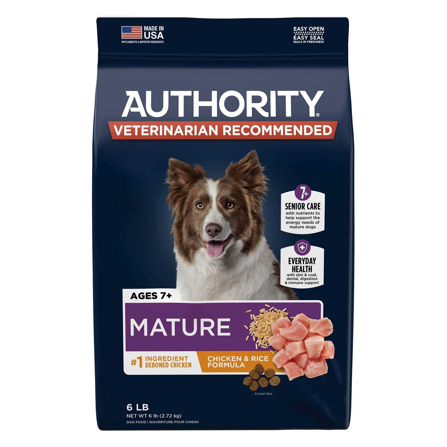 Authority Chicken Rice Formula Senior Dry Dog Food - Healthber
