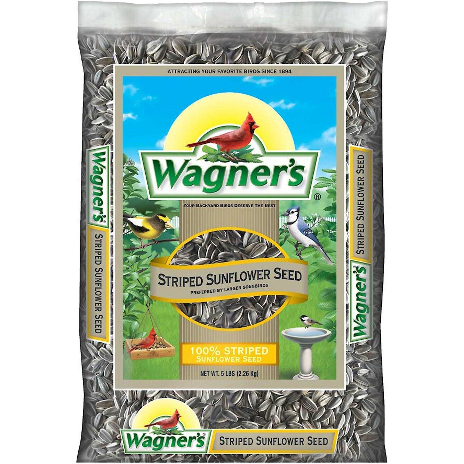 Wagner’s 5 Lb 100% Striped Sunflower Seed - Healthber