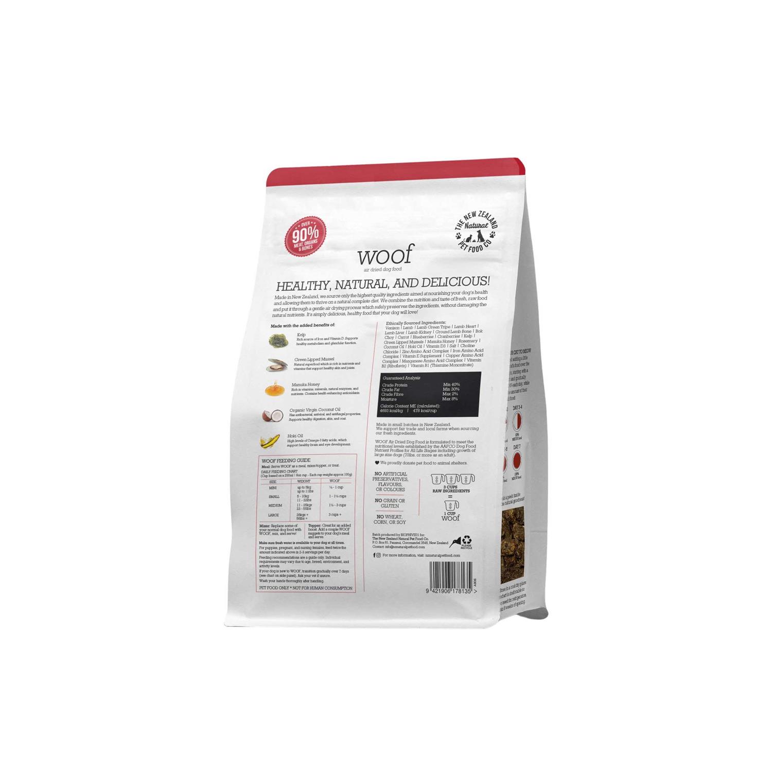 Woof Venison Air Dried Food - Healthber