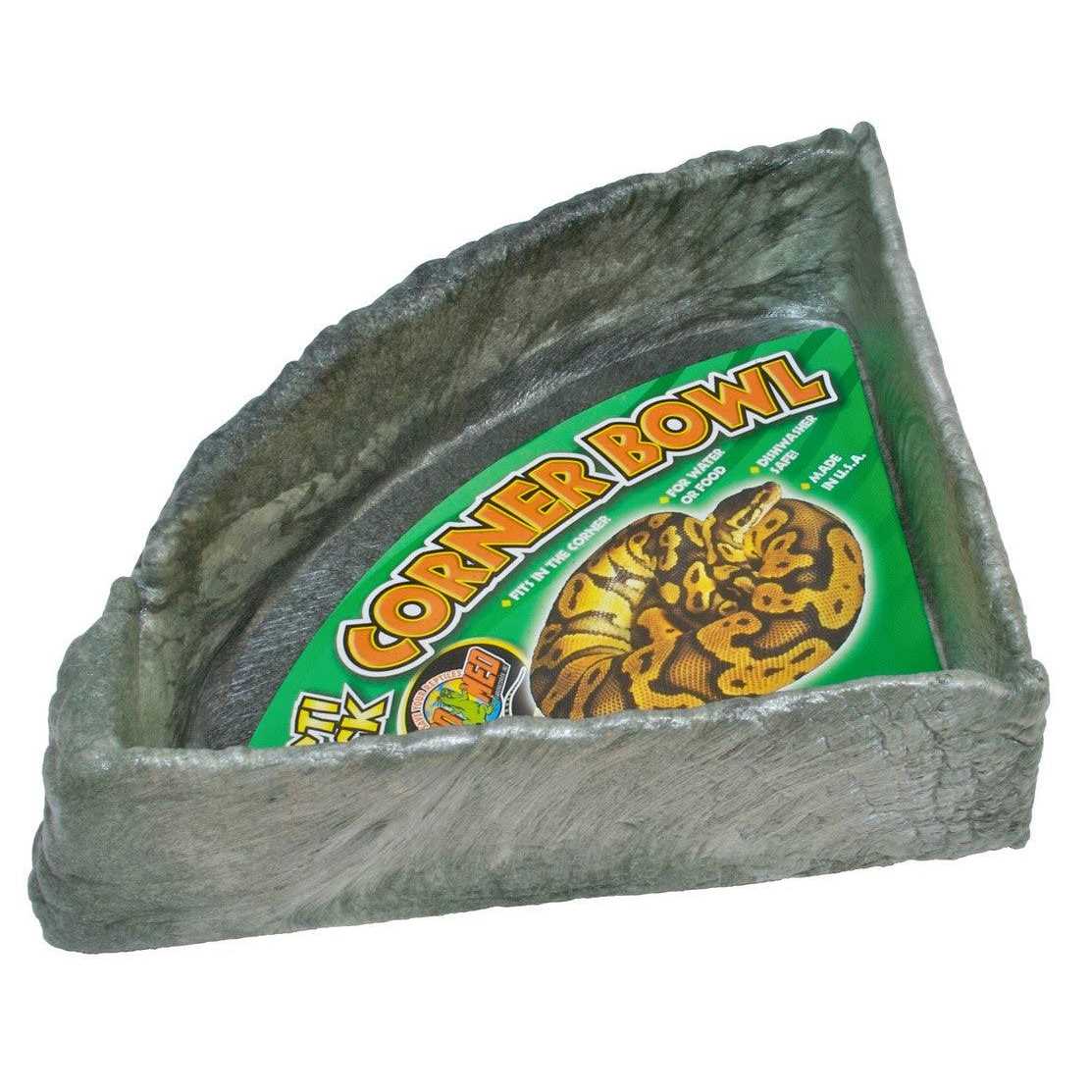 Zoo Med Repti Rock Corner Bowl - Healthber