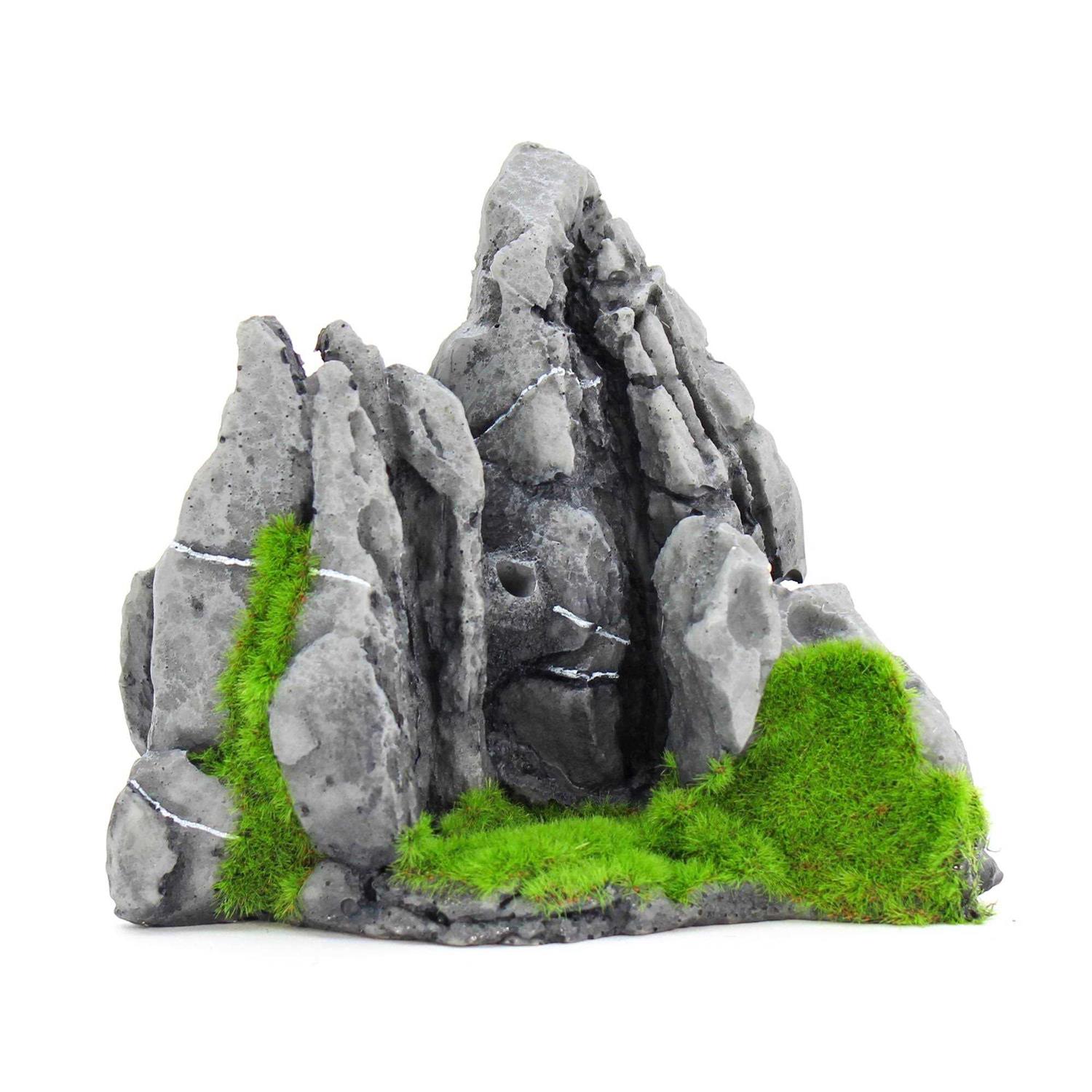 Penn-Plax Aqua-Floras Living Rock Range Aquarium Ornament - Healthber