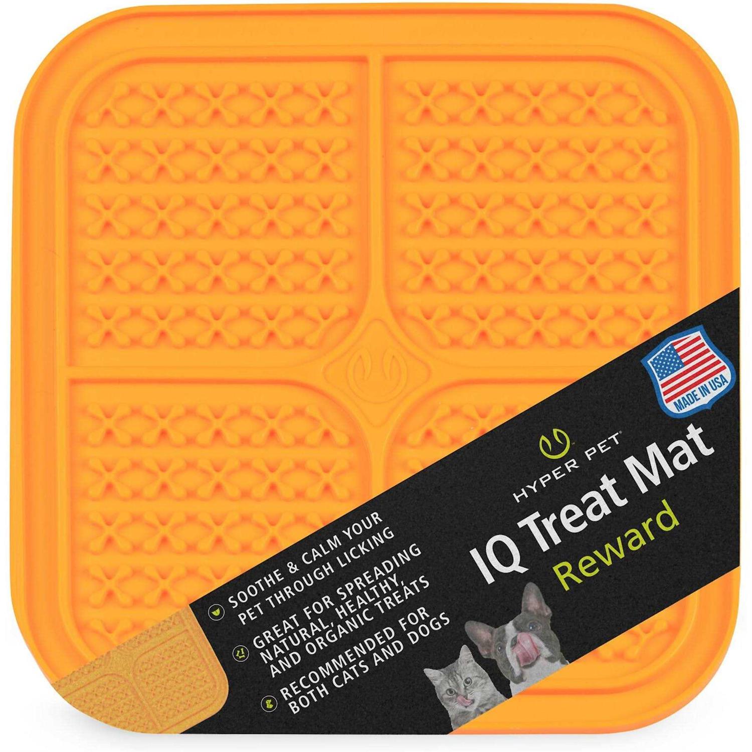 Hyper Pet IQ Treat Lick Mat for Dogs Dog Slow Feeder & Cat Lick - Healthber