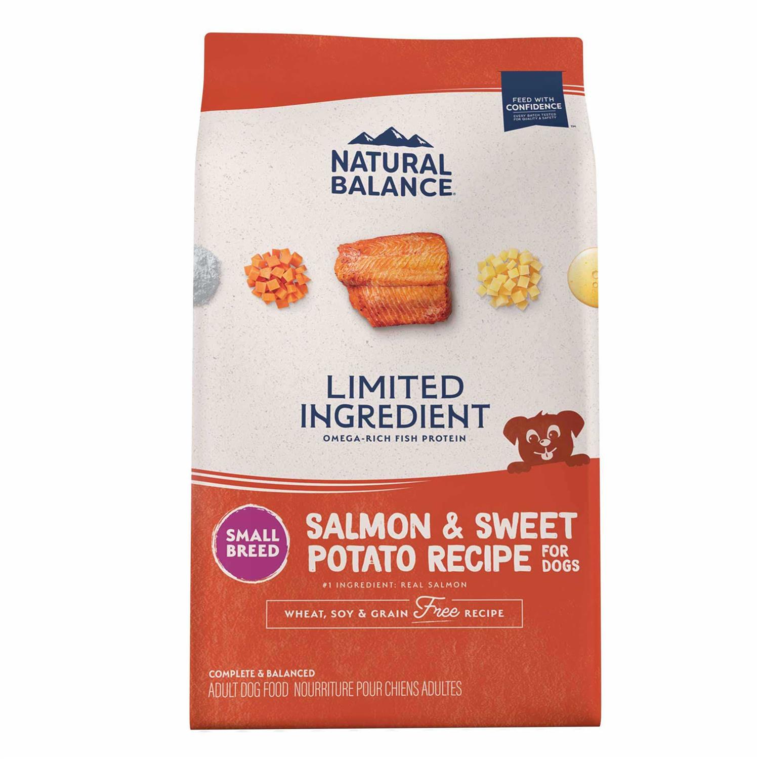 Natural Balance Limited Ingredient Grain Free Salmon & Sweet Potato Small Breed Recipe Dry Dog Food - Healthber