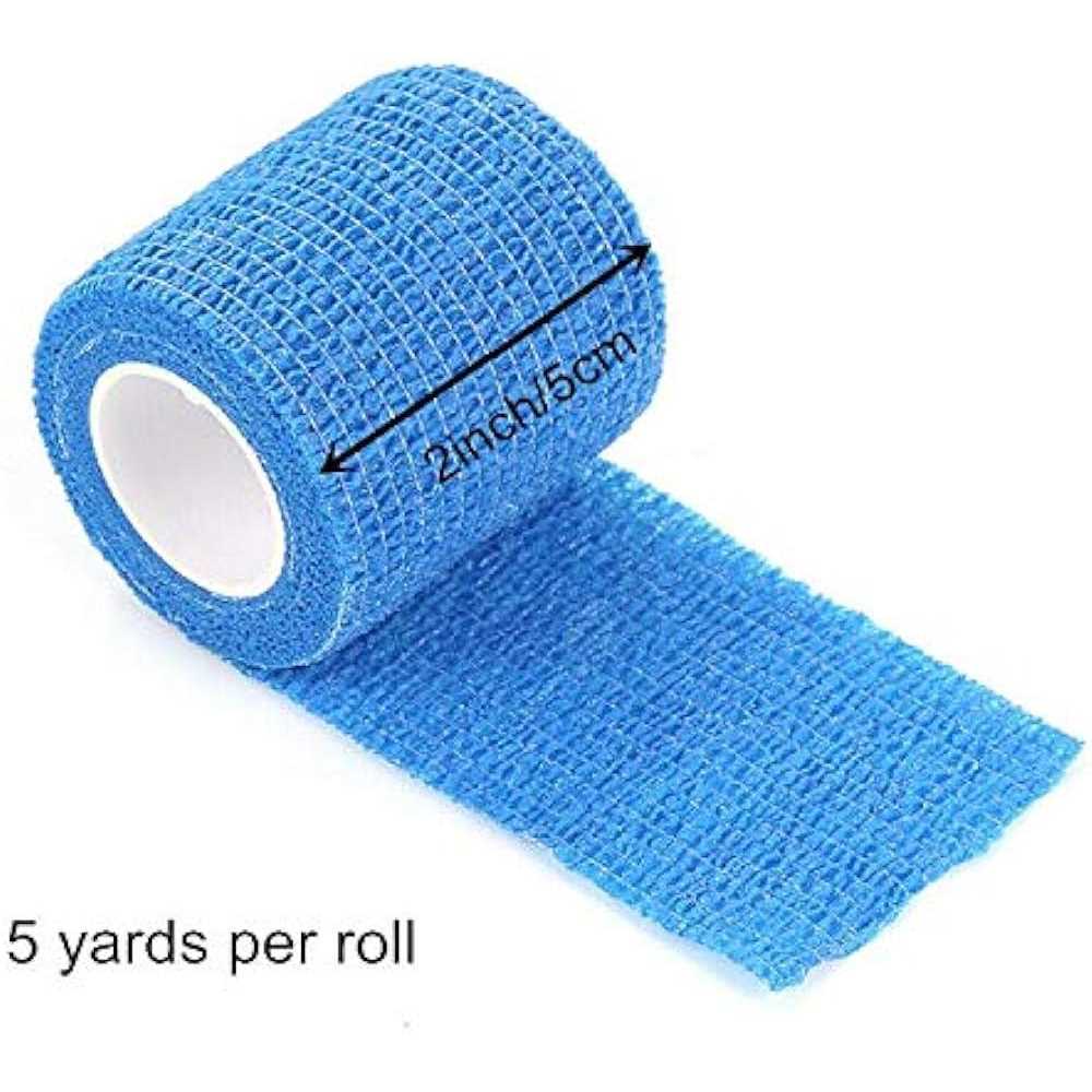 12 Pack Self Adhesive Bandage Wrap Vet Wrap for Pets Stretch Self Adherent Tape for Athletic Sports Wrist and Ankle - Healthber
