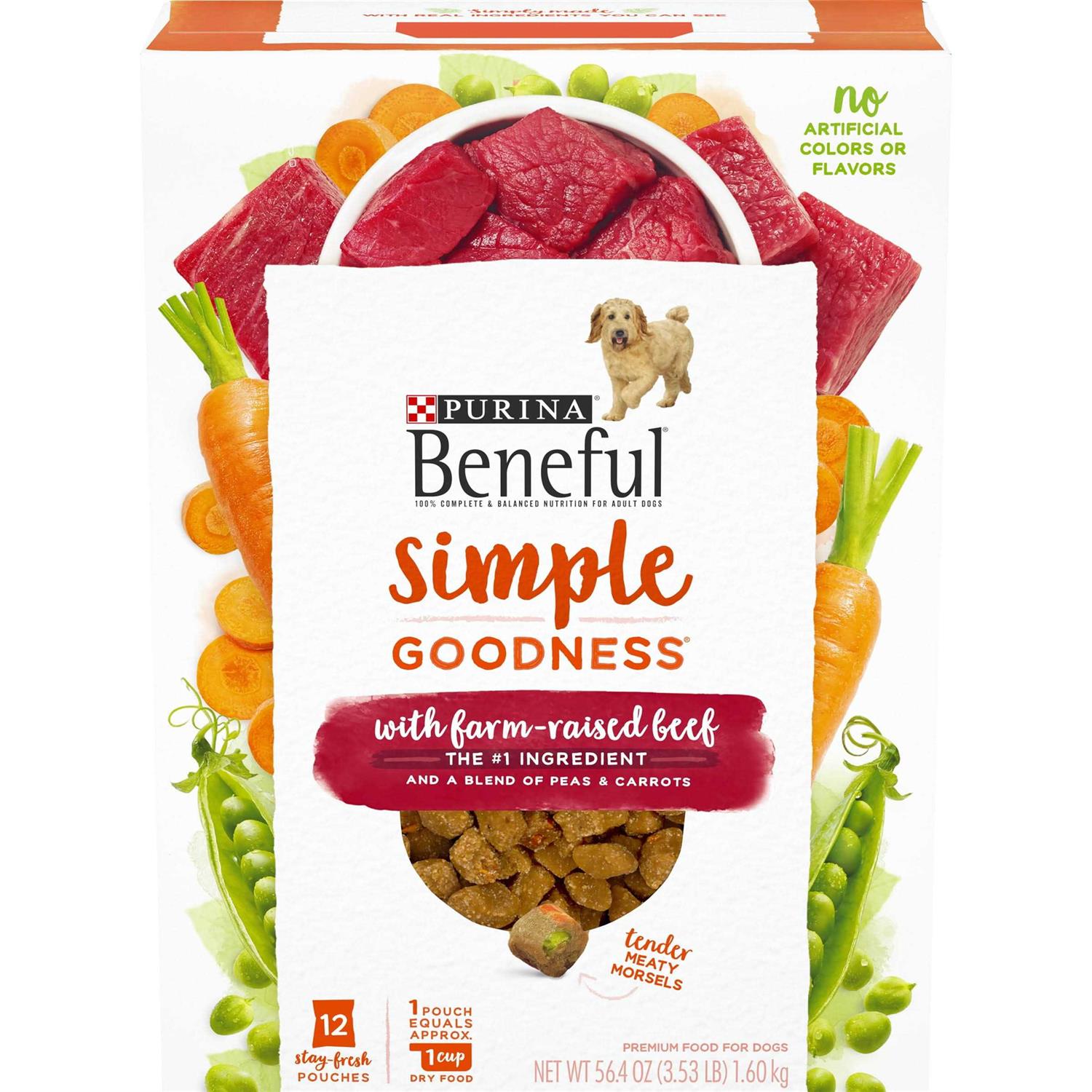 Purina Beneful Dry Dog Food Simple Goodness With Farm Raised - Healthber