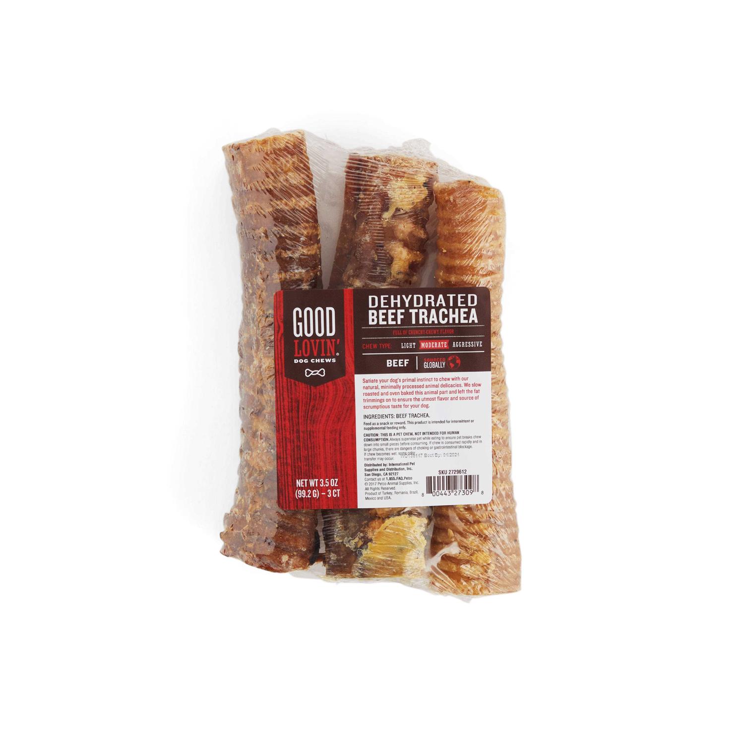 Good Lovin’ Dehydrated Beef Trachea Dog Chews - Healthber