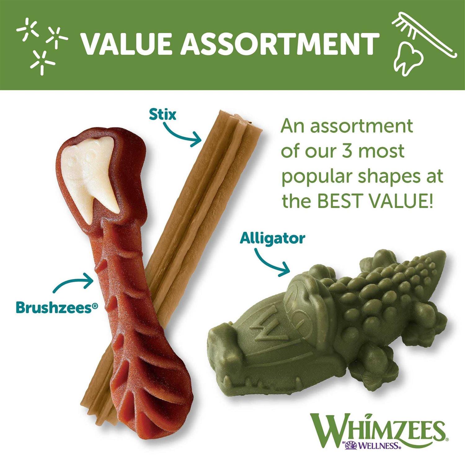 Whimzees Variety Pack Dental Dog Treats - Healthber