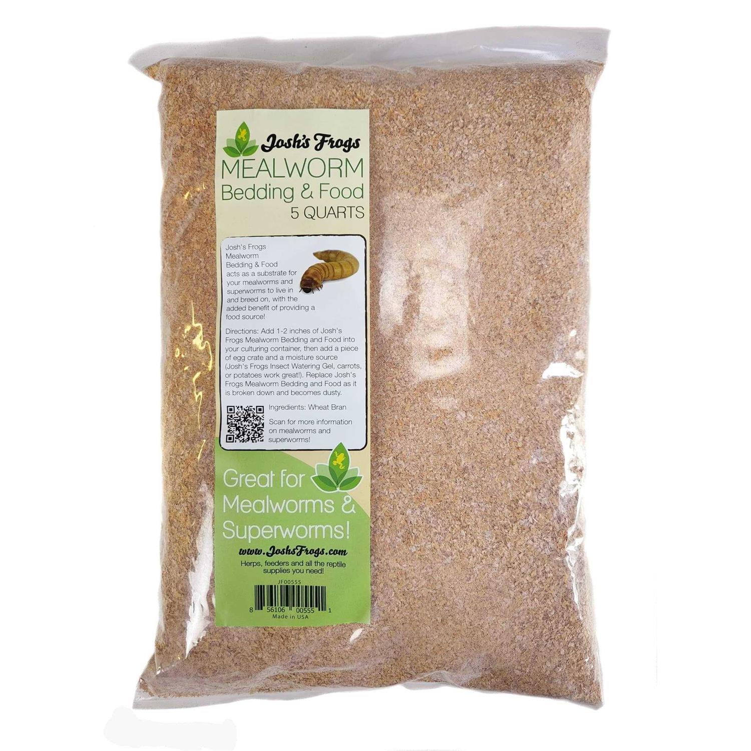 Josh’s Frogs Mealworm and Superworm Bedding - Healthber