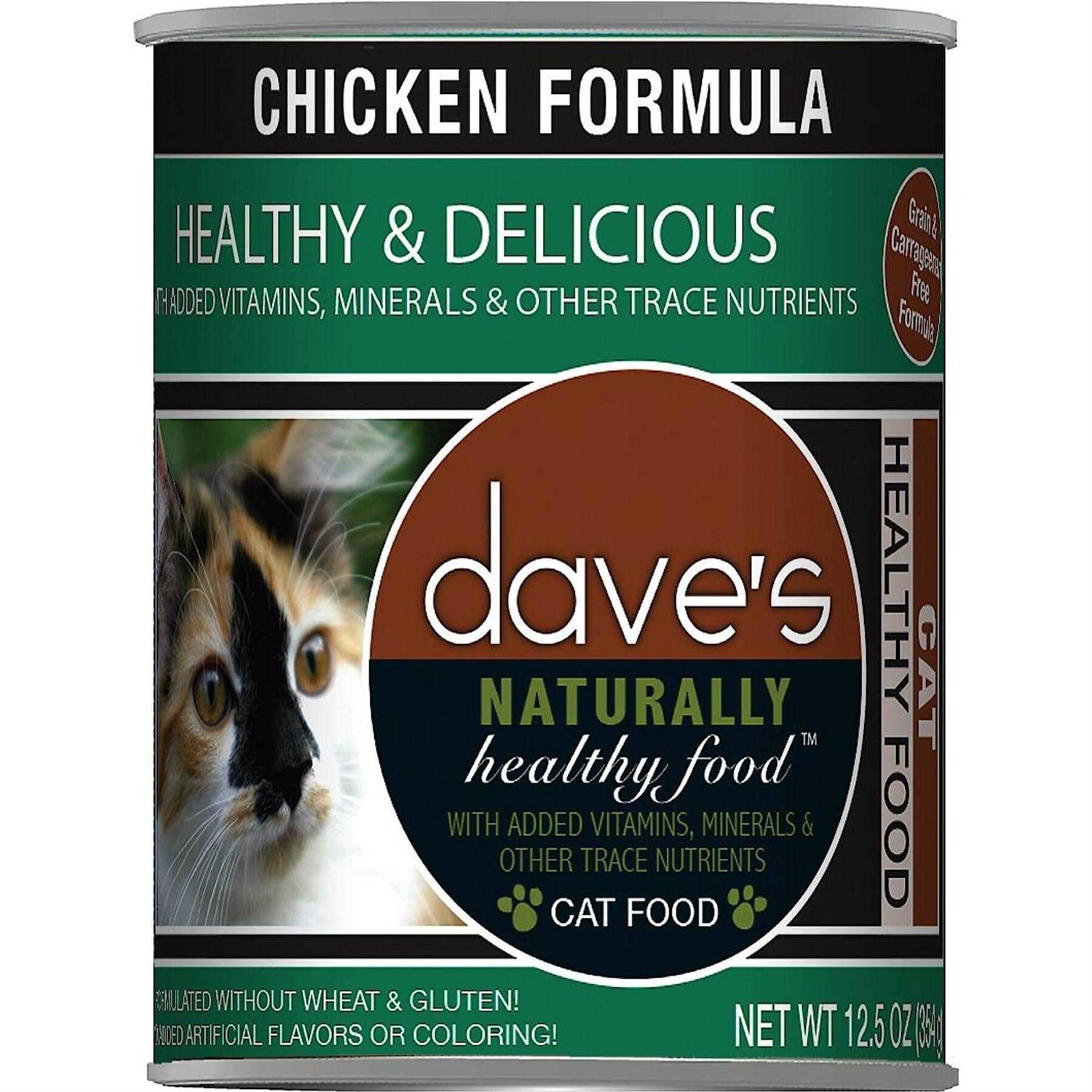 Dave’s Food Naturally Healthy Chicken Formula Canned Cat - Healthber