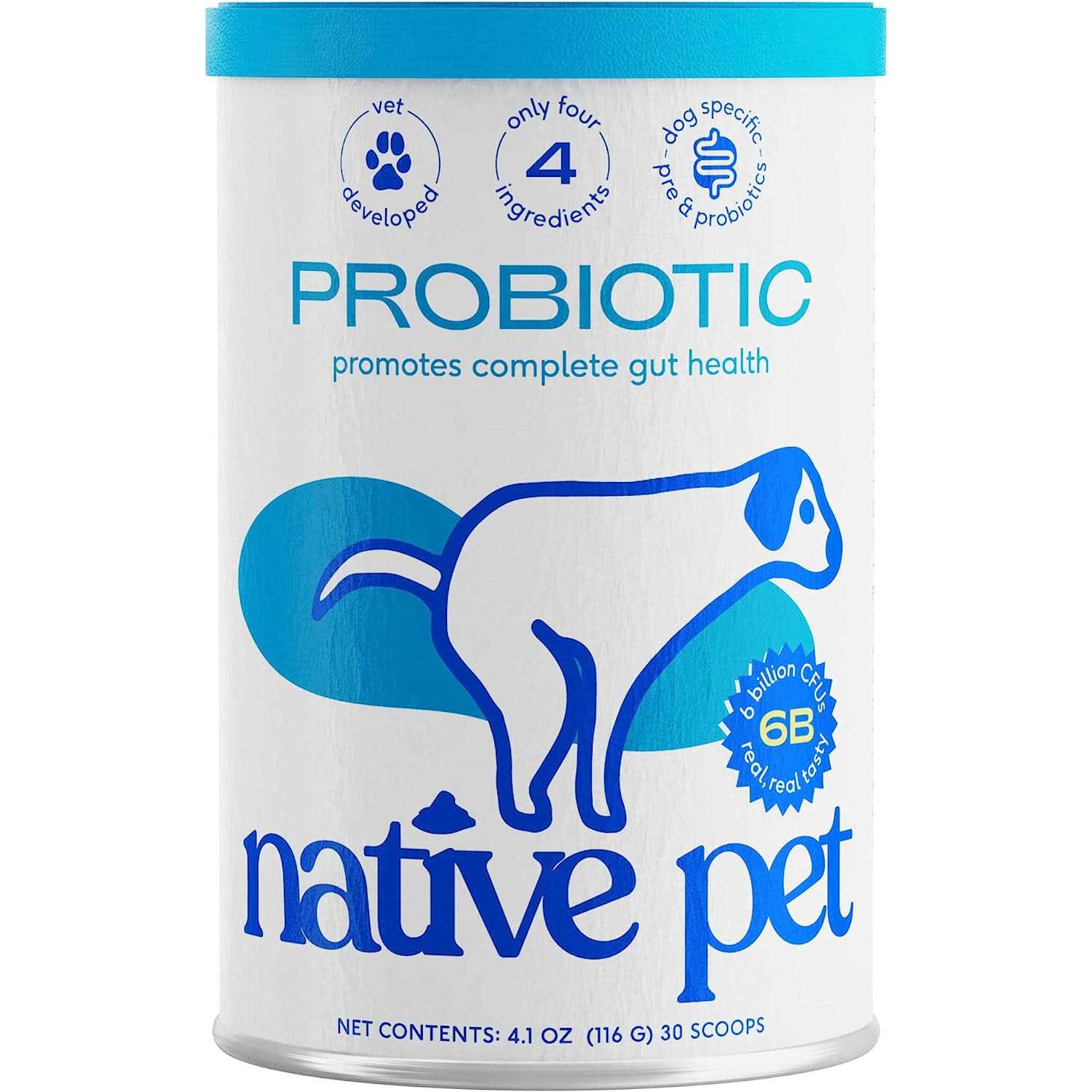 Native Pet Probiotic Powder Supplement for Dogs - Healthber