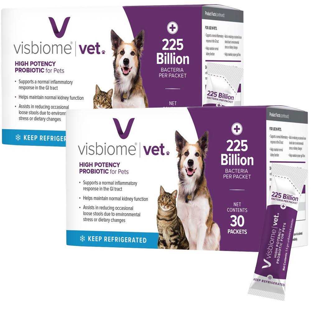 Visbiome Vet High Potency Probiotic for Pets - Healthber
