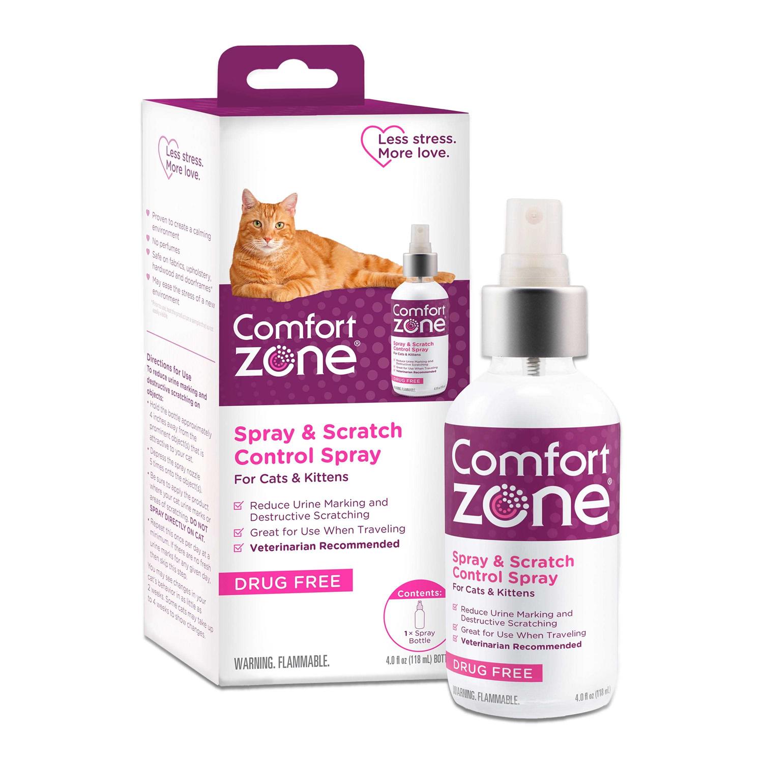 Spray Comfort Zone Cat Calming Spray & Scratch - Healthber