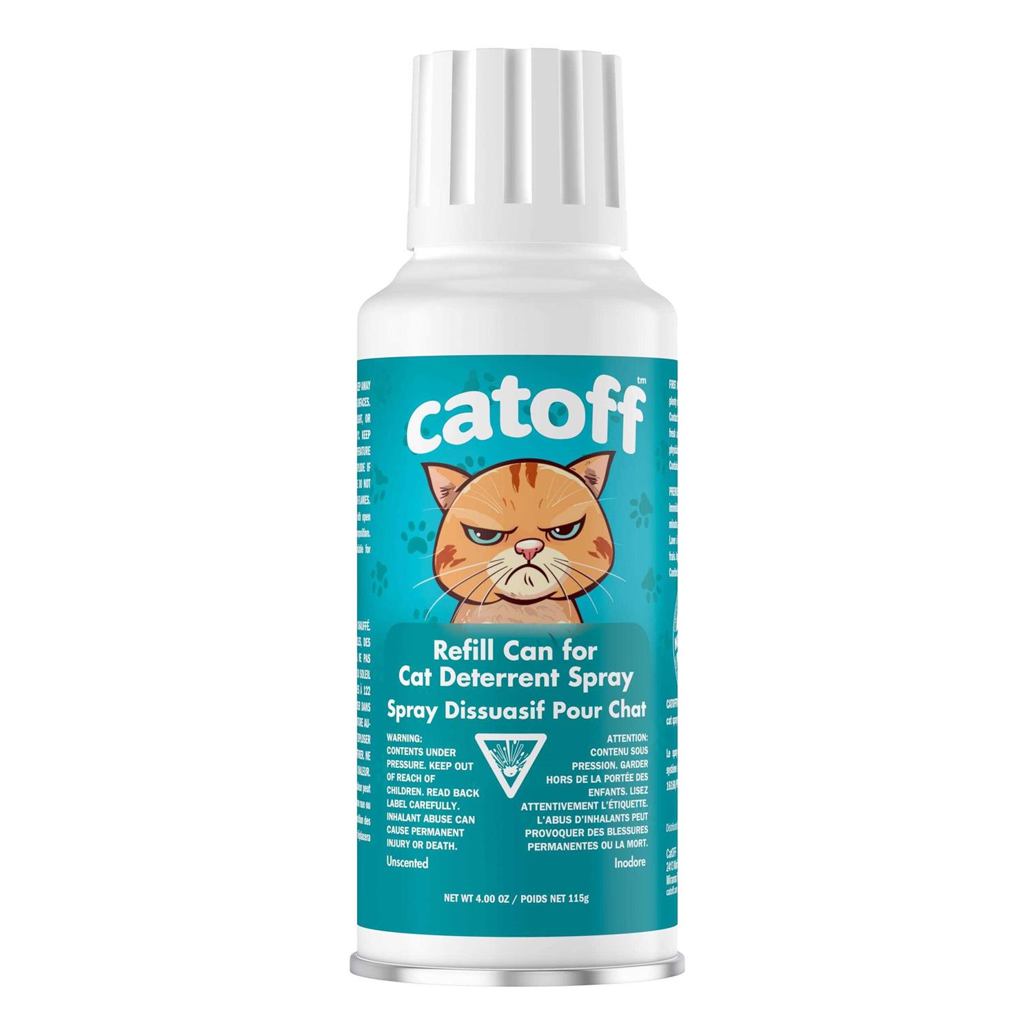 CatOFF Pack Refill Compatible with SSSCAT Indoor Cat Deterrent Spray System - Healthber