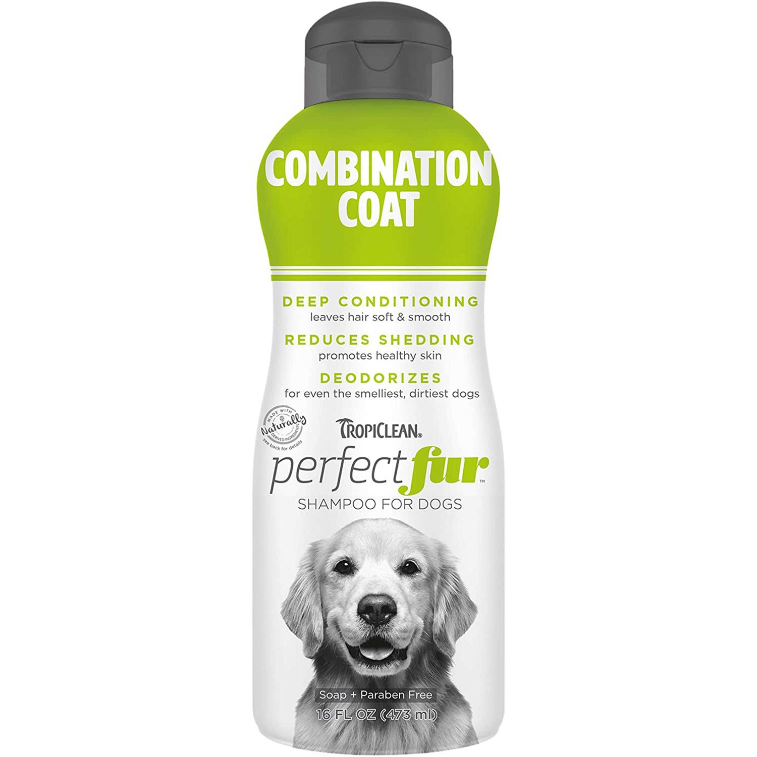 TropiClean PerfectFur Long Haired Coat Shampoo for Dogs - Healthber