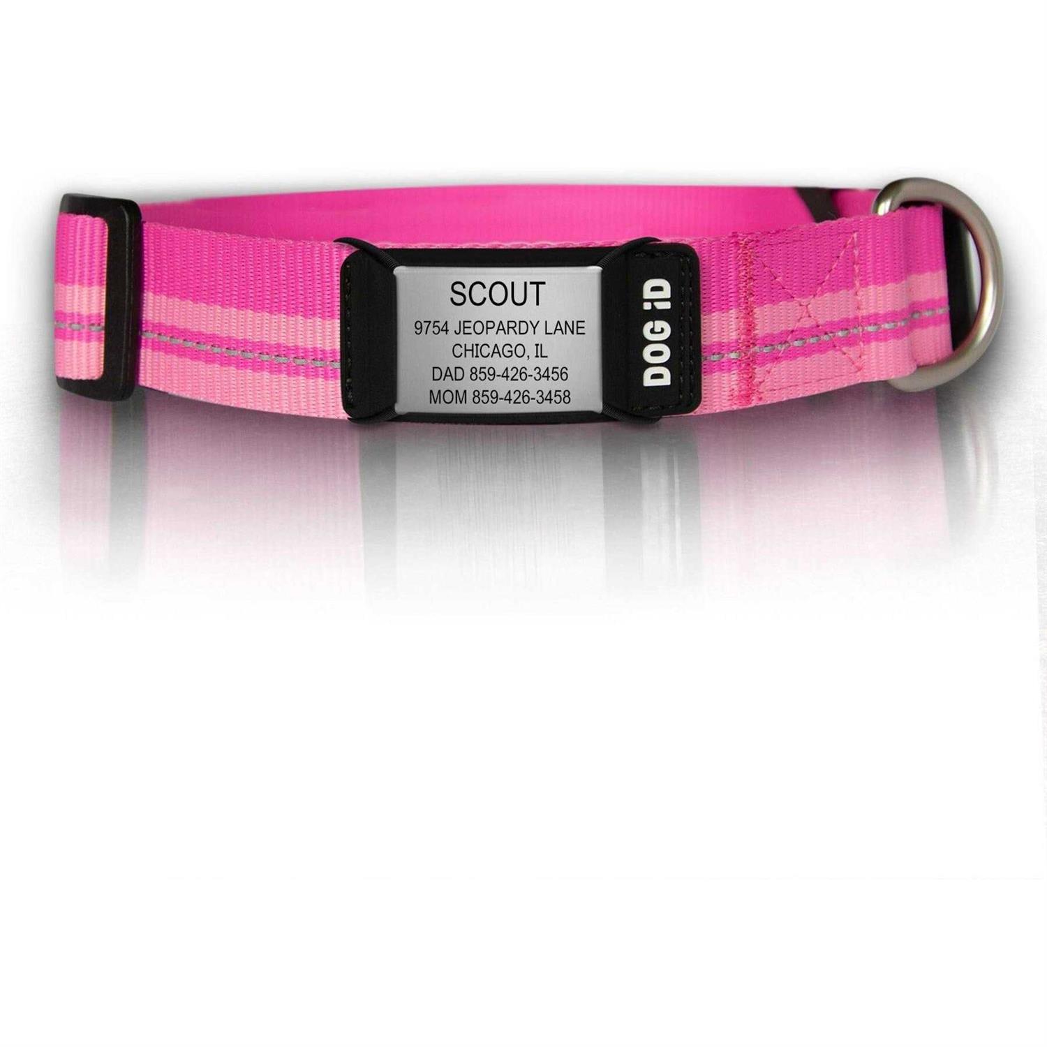 Road ID The Rock Solid Personalized ID Tag Dog Collar - Healthber
