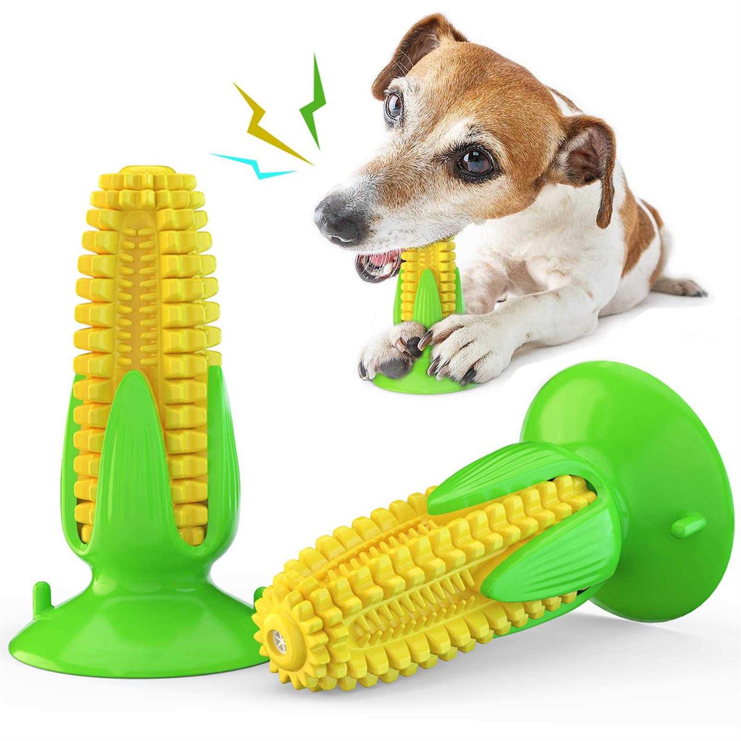 Carllg Puppy Teething Chew Toys, Dog Chew Toys Corn Stick Tough Toys for Training and Cleaning Teeth - Healthber