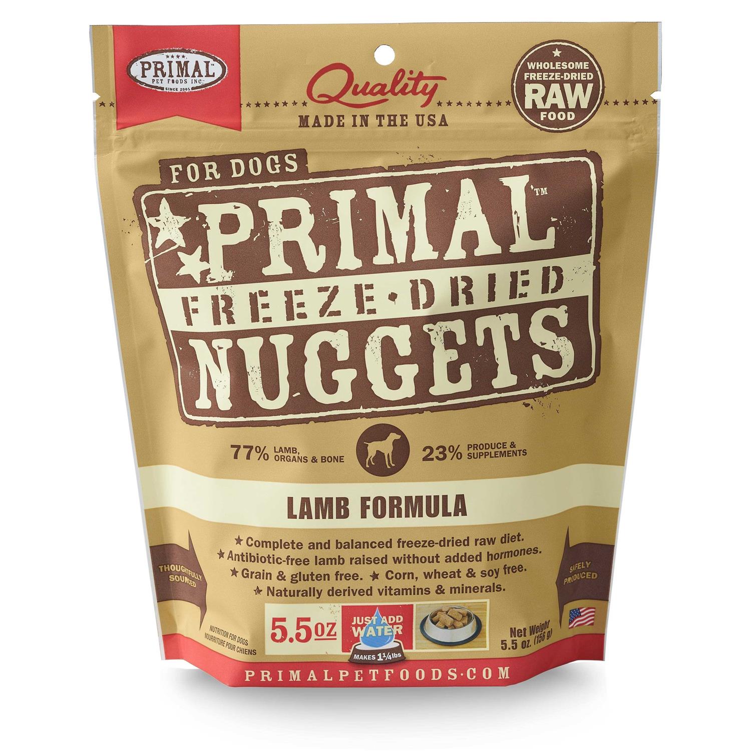 Primal Freeze Dried Nuggets Lamb Dog Food - Healthber
