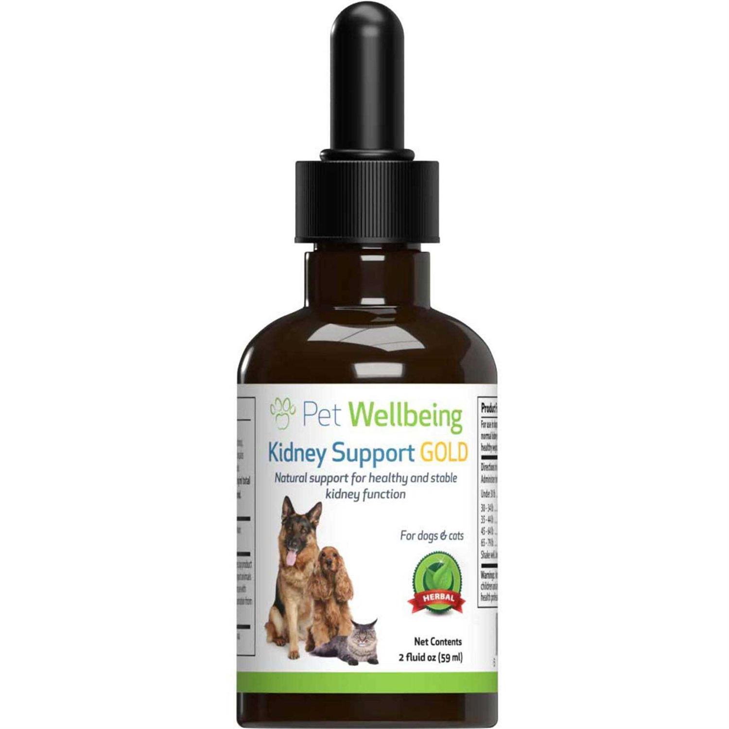Pet Wellbeing Kidney Support Gold for Dogs - Healthber