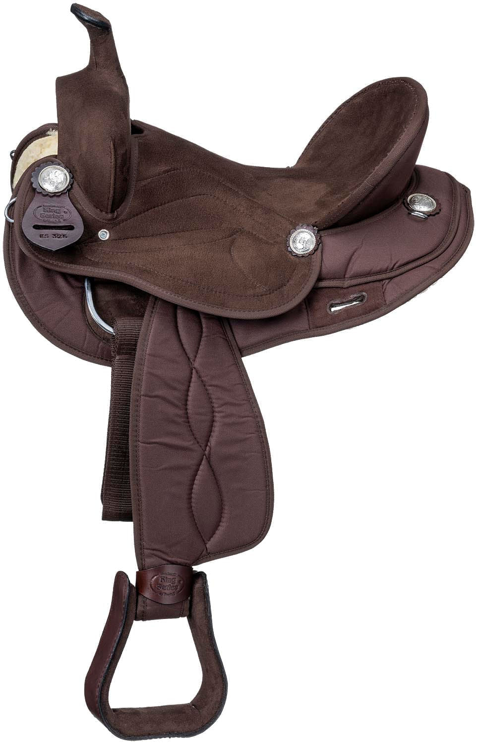 King Series Suede Seat Synthetic Trail Saddle - Healthber