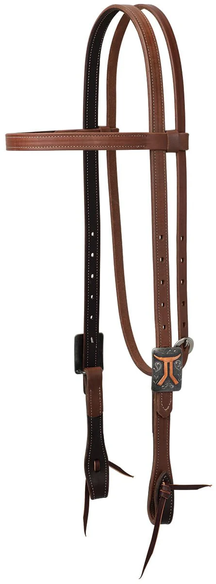 Smarty x Synergy Latigo Lined Oiled Harness Leather Headstall - Healthber