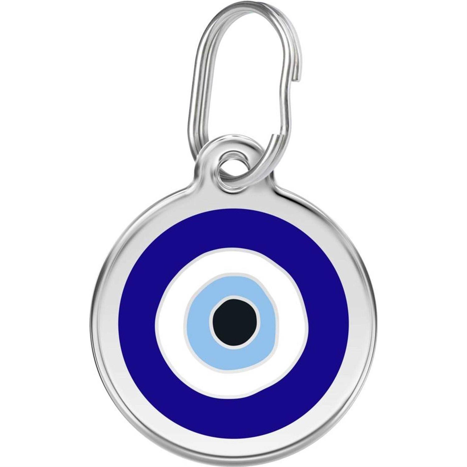 Red Dingo Enamel Pet ID Tag Evil Eye - Healthber