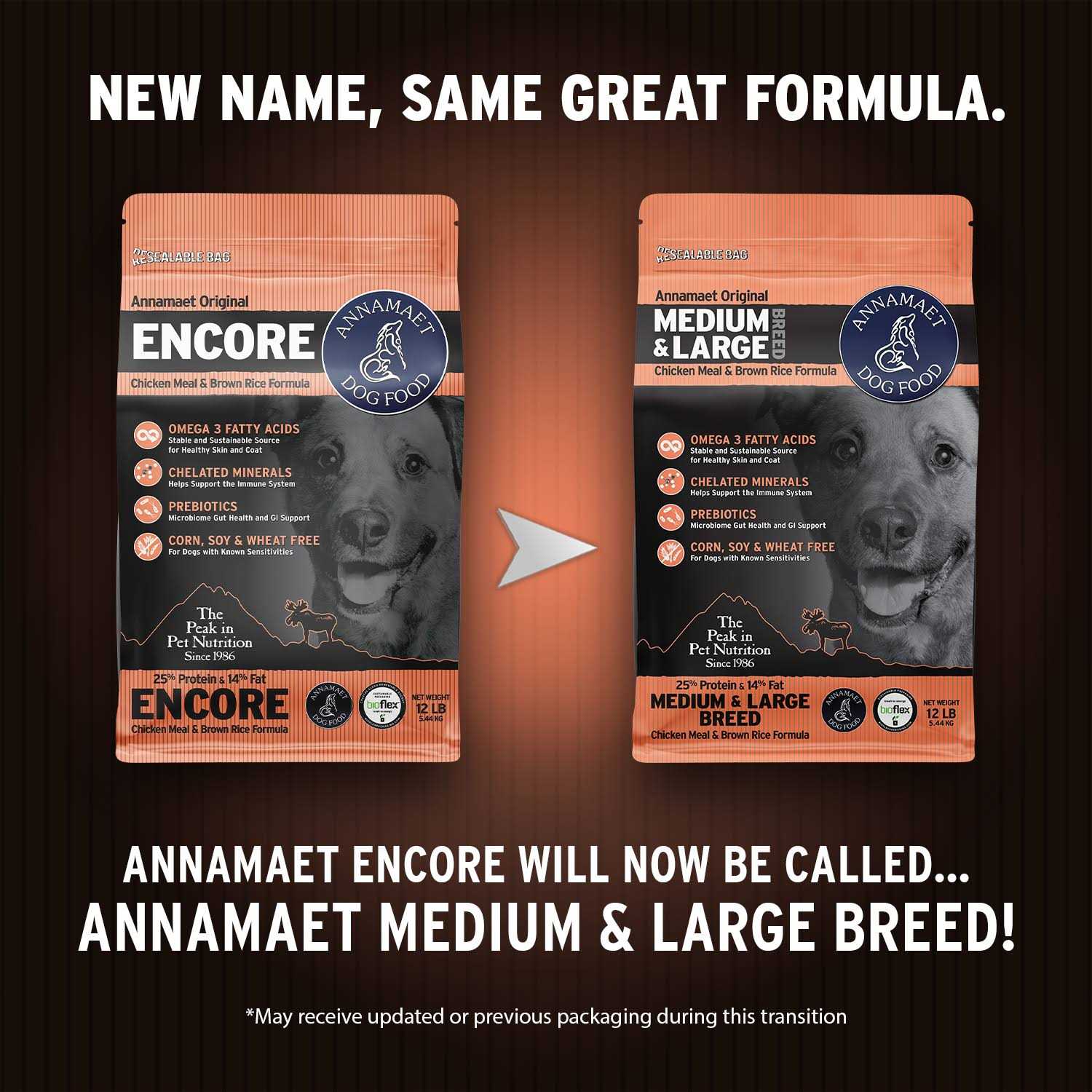 Annamaet 25% Medium & Large Breed Dry Dog Food - Healthber