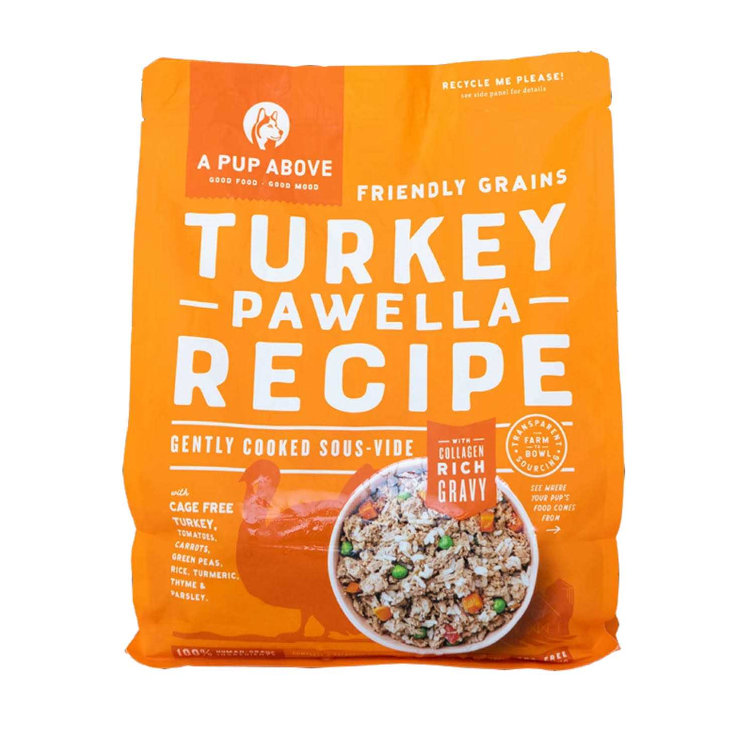 A Pup Above Dog Frozen Gently Cooked Food Turkey Pawella - Healthber