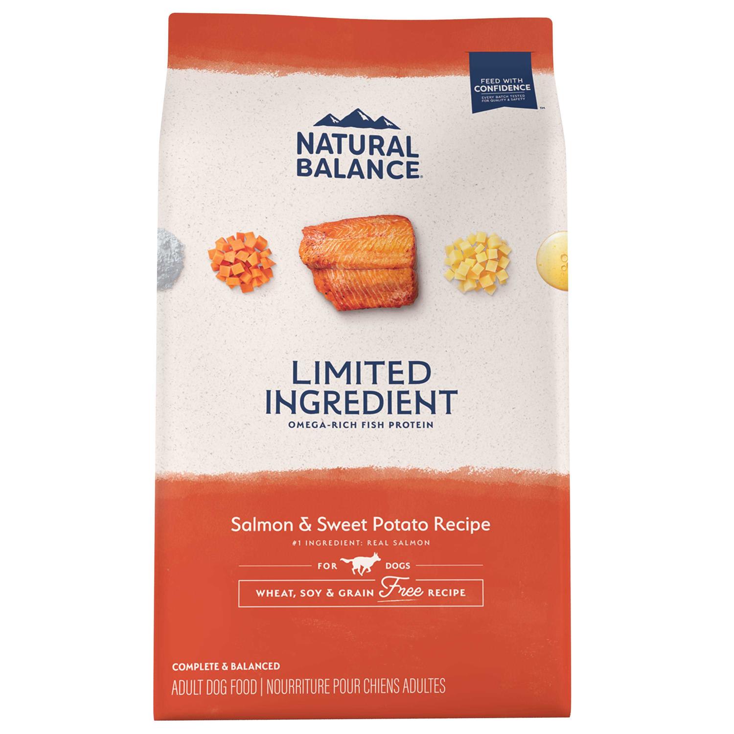 Natural Balance Limited Ingredient Diets Salmon Sweet Potato Formula Dry Dog Food - Healthber