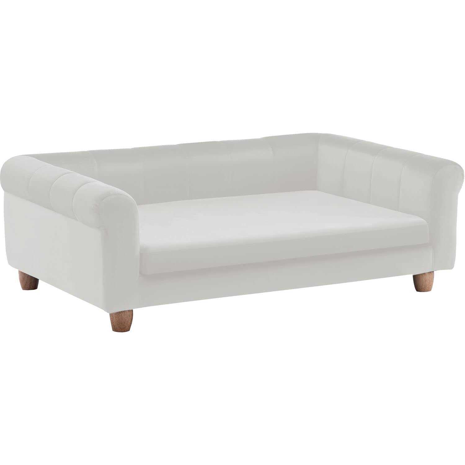 Critter Sitters 42-in. Elegant Faux-Velvet Rectangle Pet Bed for Medium and Large Dogs - Healthber