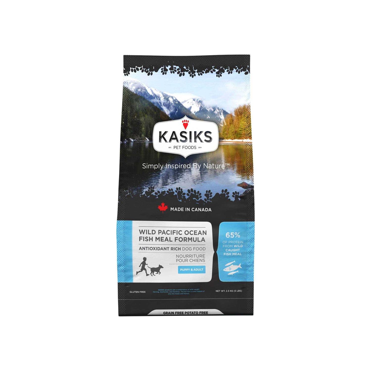 Kasiks Wild Pacific Ocean Fish Meal Formula Grain-Free Dry Dog Food - Healthber