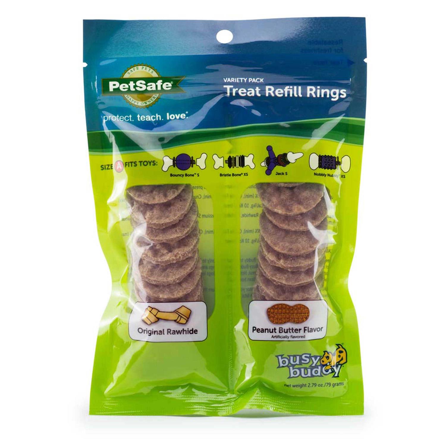 Busy Buddy Rawhide Treat Rings - Healthber