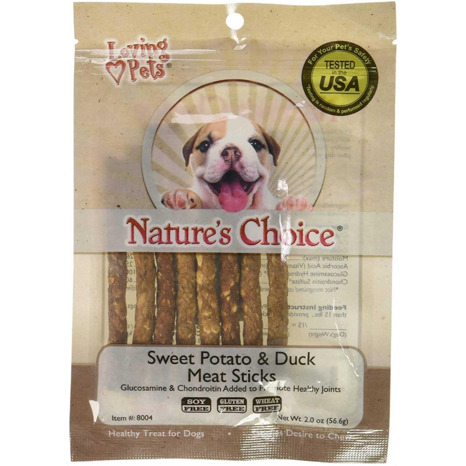 Loving Pets Nature’s Choice Sweet Potato & Duck Meat Sticks - Healthber
