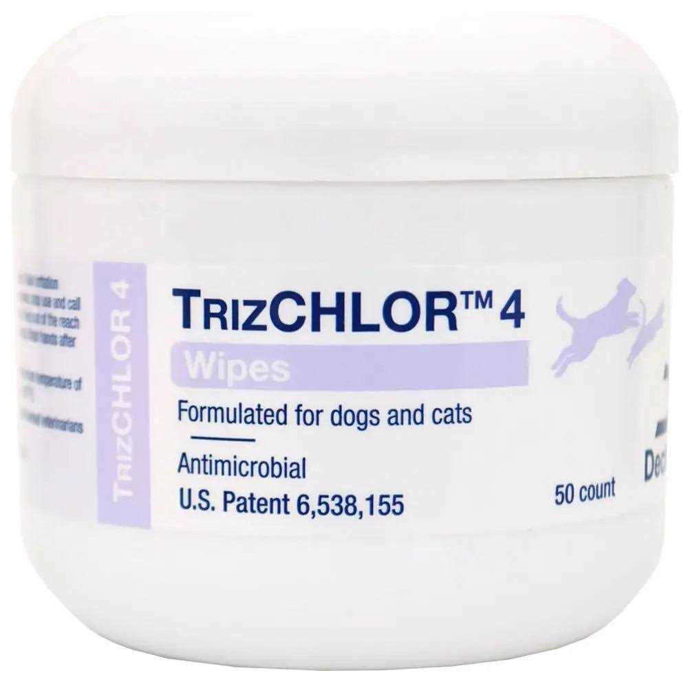Dechra TrizCHLOR 4 Wipes for Dogs & Cats - Healthber