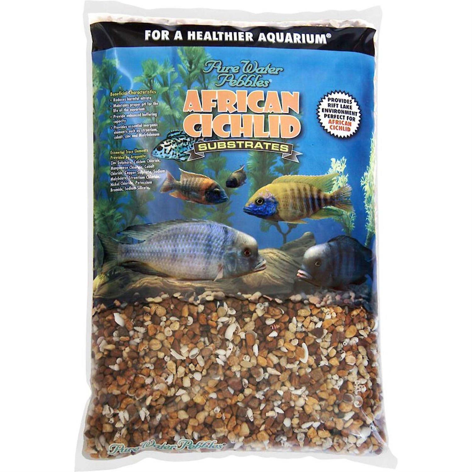 Pure Water Pebbles African Cichlid Substrate Malawi Mix - Healthber
