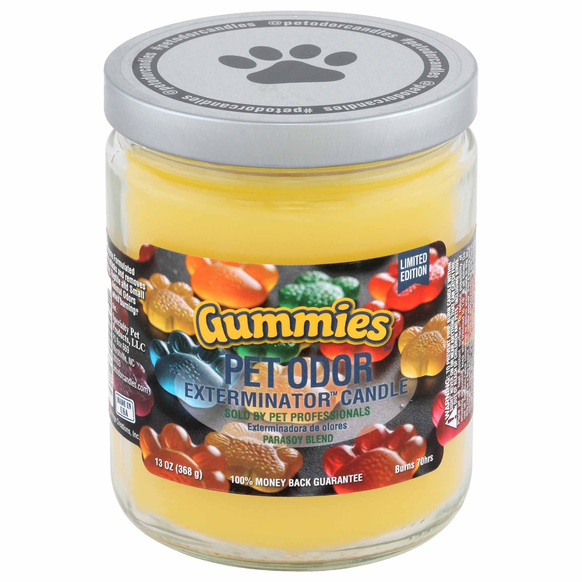 Pet Odor Exterminator Candle, Gummies, 13 oz - Healthber