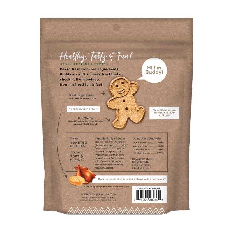 Buddy Biscuits Soft & Chewy Grain Free Roasted Chicken Dog Treats - Healthber