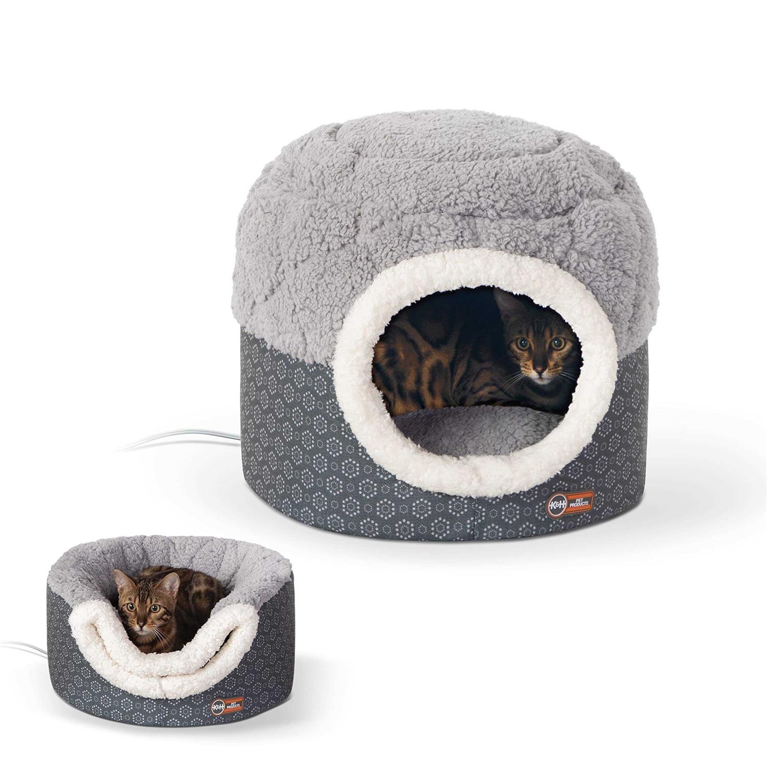 K&H Pet Products Thermo-Pet Nest Heated Cat Bed - Healthber