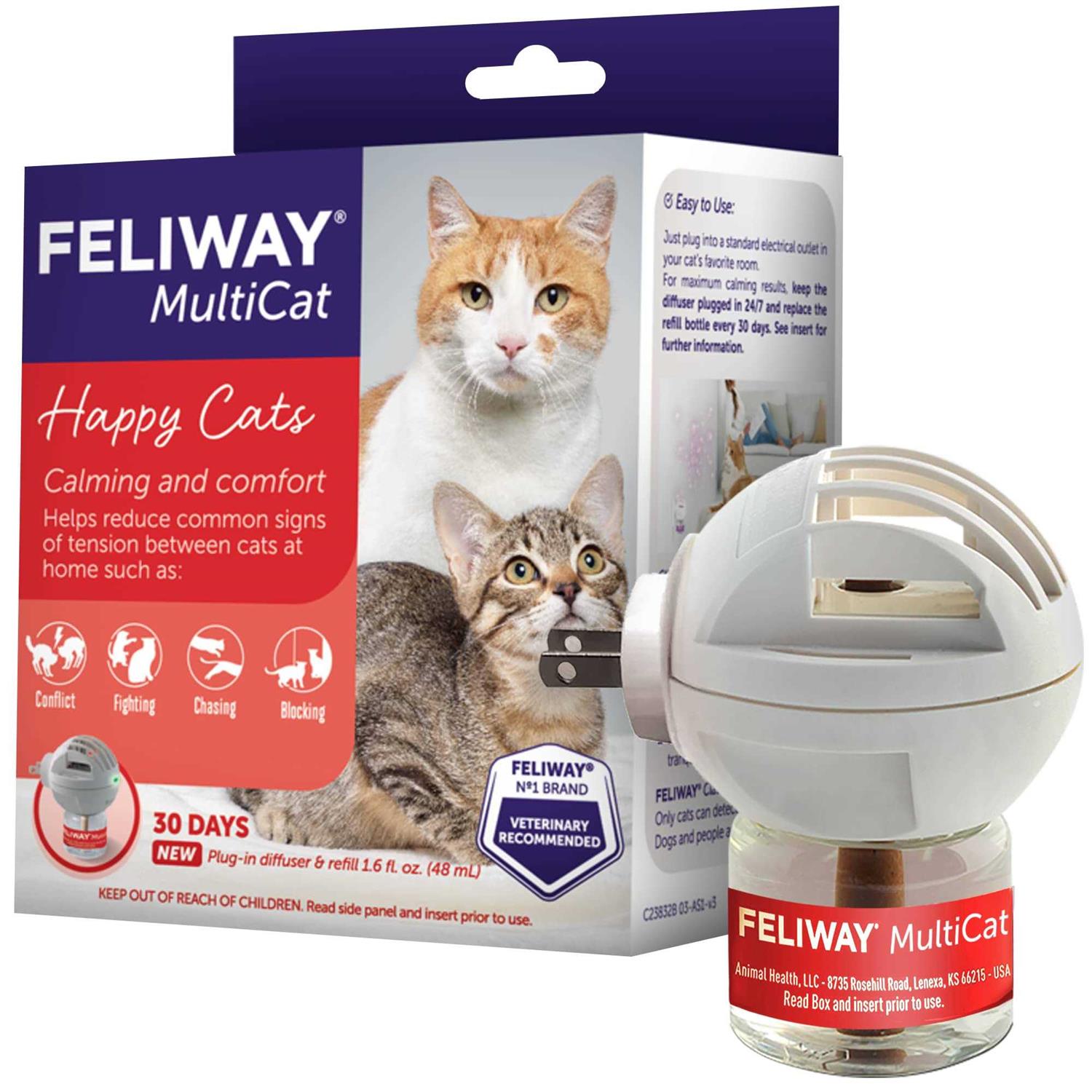 Feliway MultiCat 30-Day Diffuser Starter Kit - Healthber