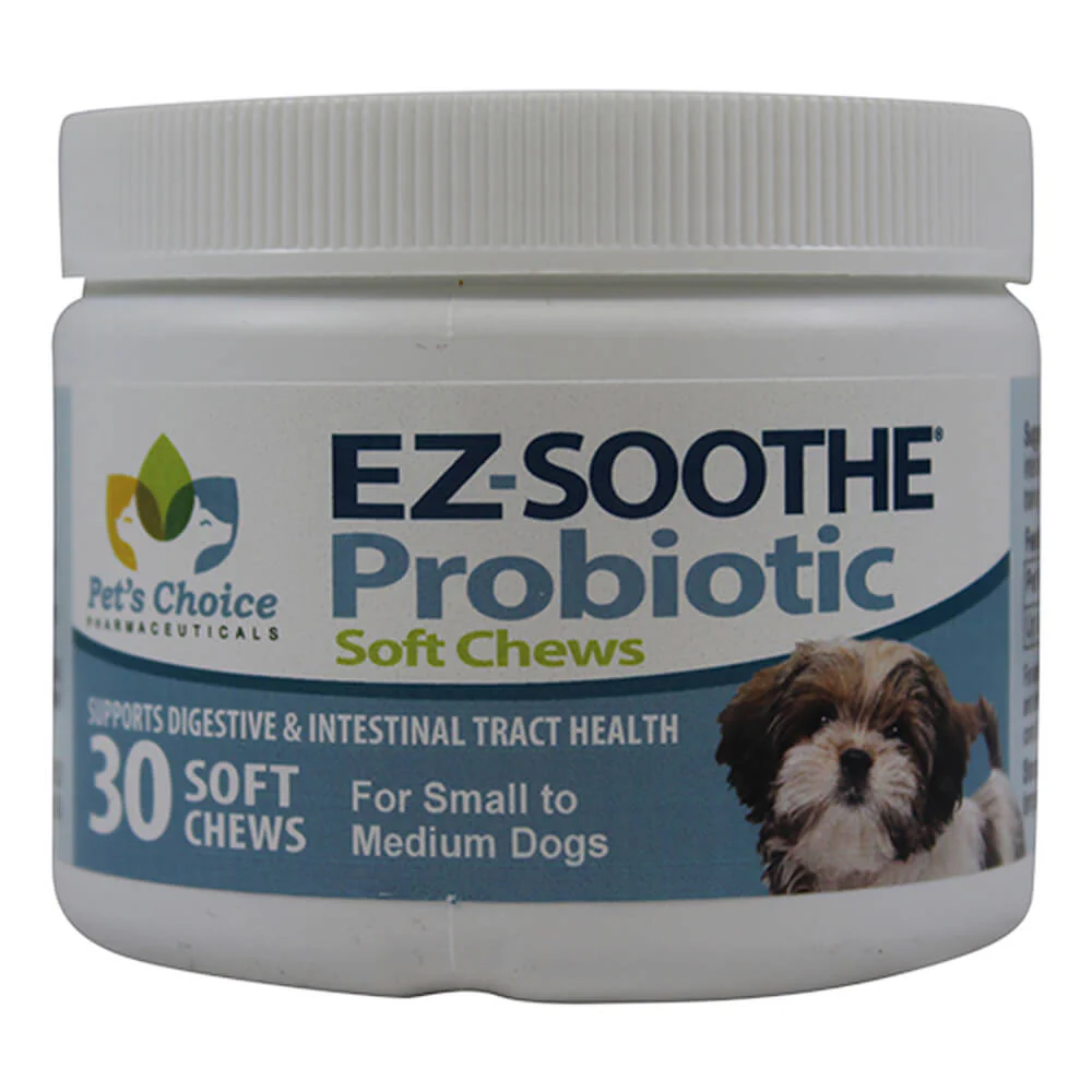 EZ-Soothe Probiotic Soft Chews, Small to Medium Dog, 30 ct - Healthber