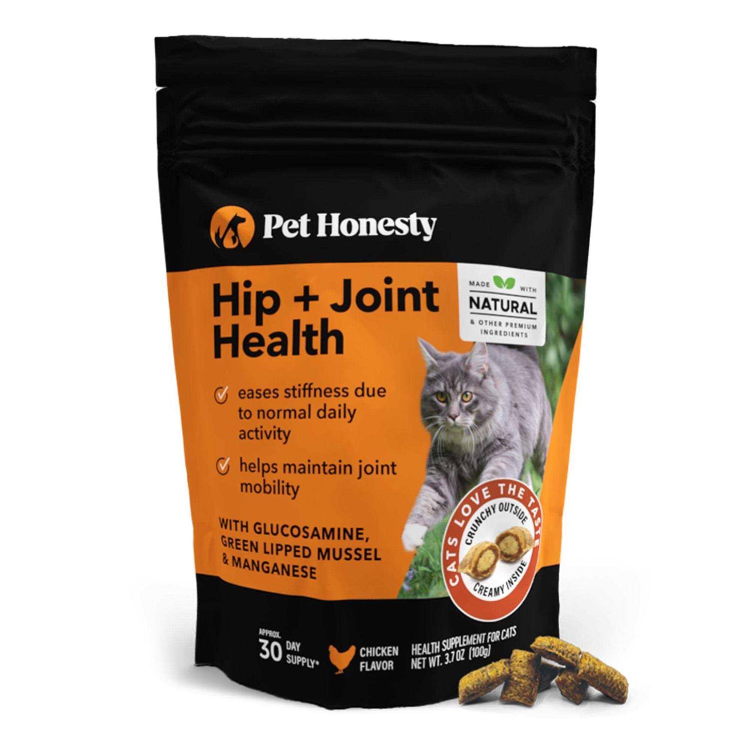 Pet Honesty Cat Hip & Joint Health Dual Texture Chews - Healthber