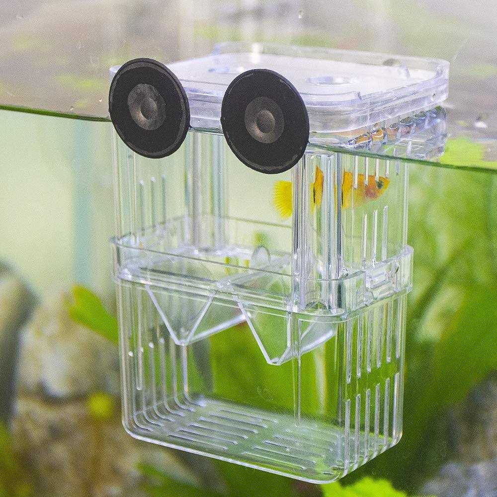 Senzeal Aquarium Fish Breeder Box Plastic Fish Isolation Breeding Box Hatching Incubator Box for Baby Fish Shrimp Clownfish Guppy - Healthber