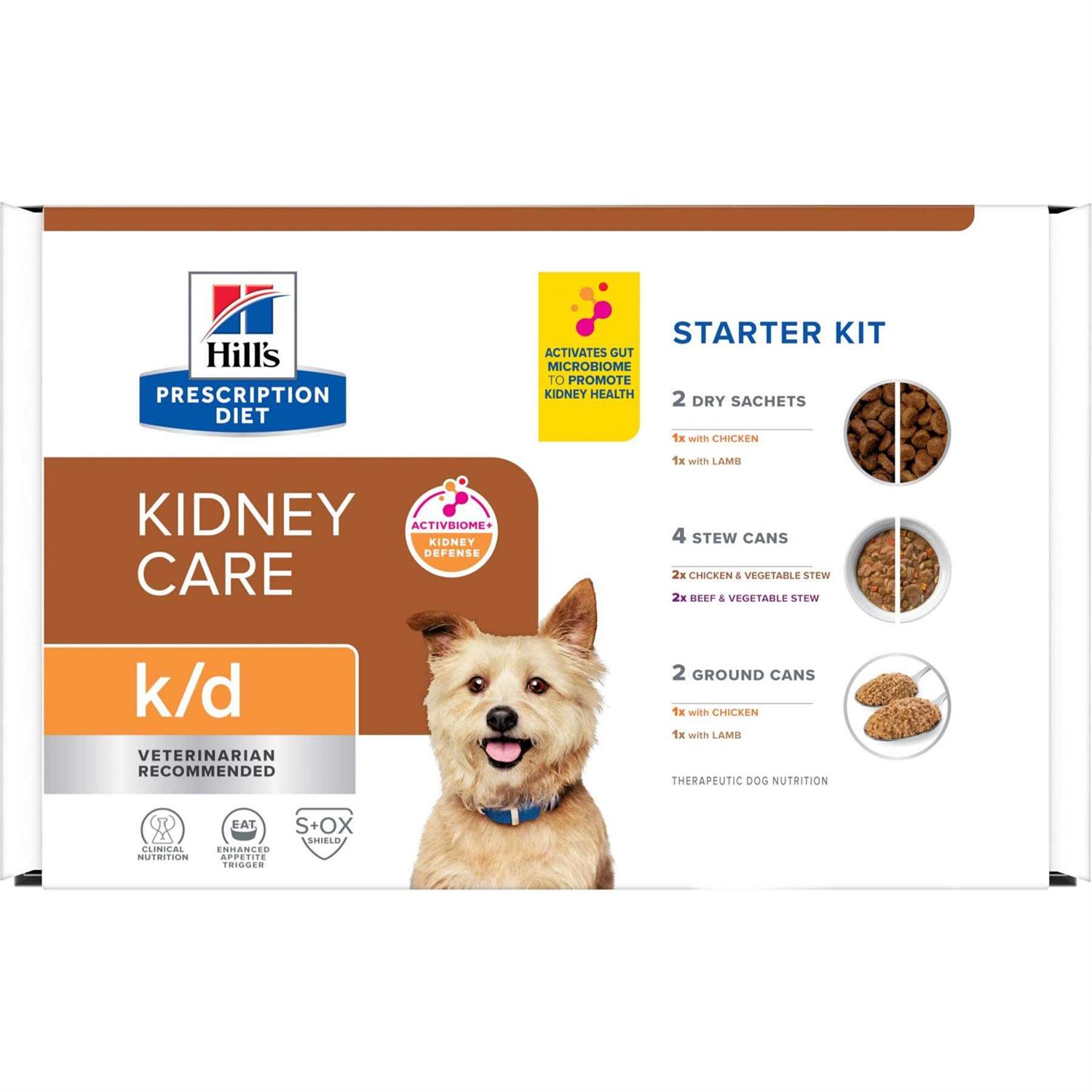 Hill’s Prescription Diet k/d Kidney Care Starter Kit Variety Pack Dog Food - Healthber