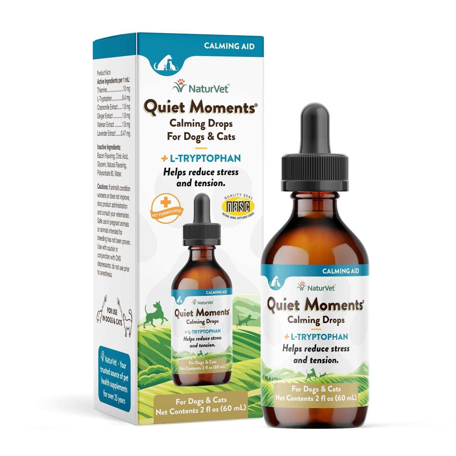 NaturVet Quiet Moments Calming Drops - Healthber
