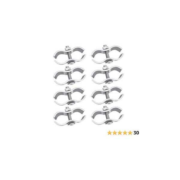 INBYME Chain Link Fence Panel Clamps 8 Set 1-3/8 Dog Kennel Clamps - Healthber