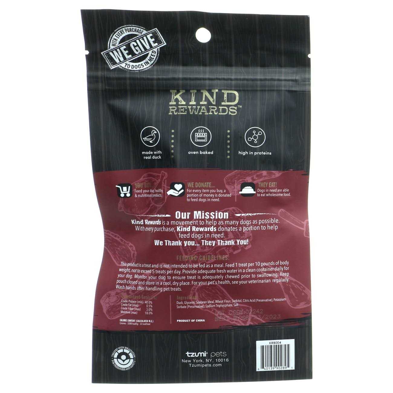 Kind Rewards Butcher Bar Duck Jerky Dog Treat - Healthber