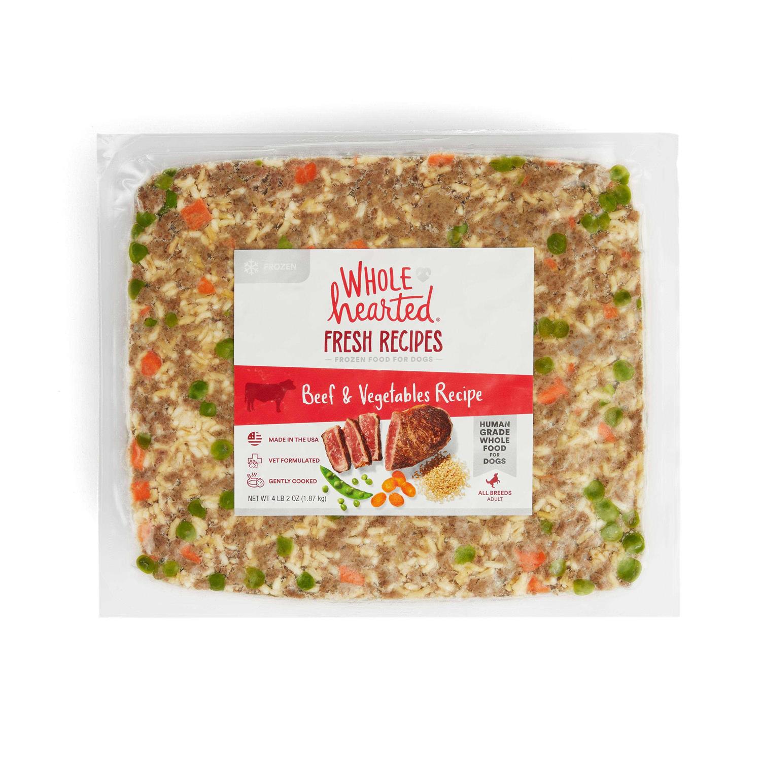 WholeHearted Fresh Frozen Beef Recipe Dog Food - Healthber