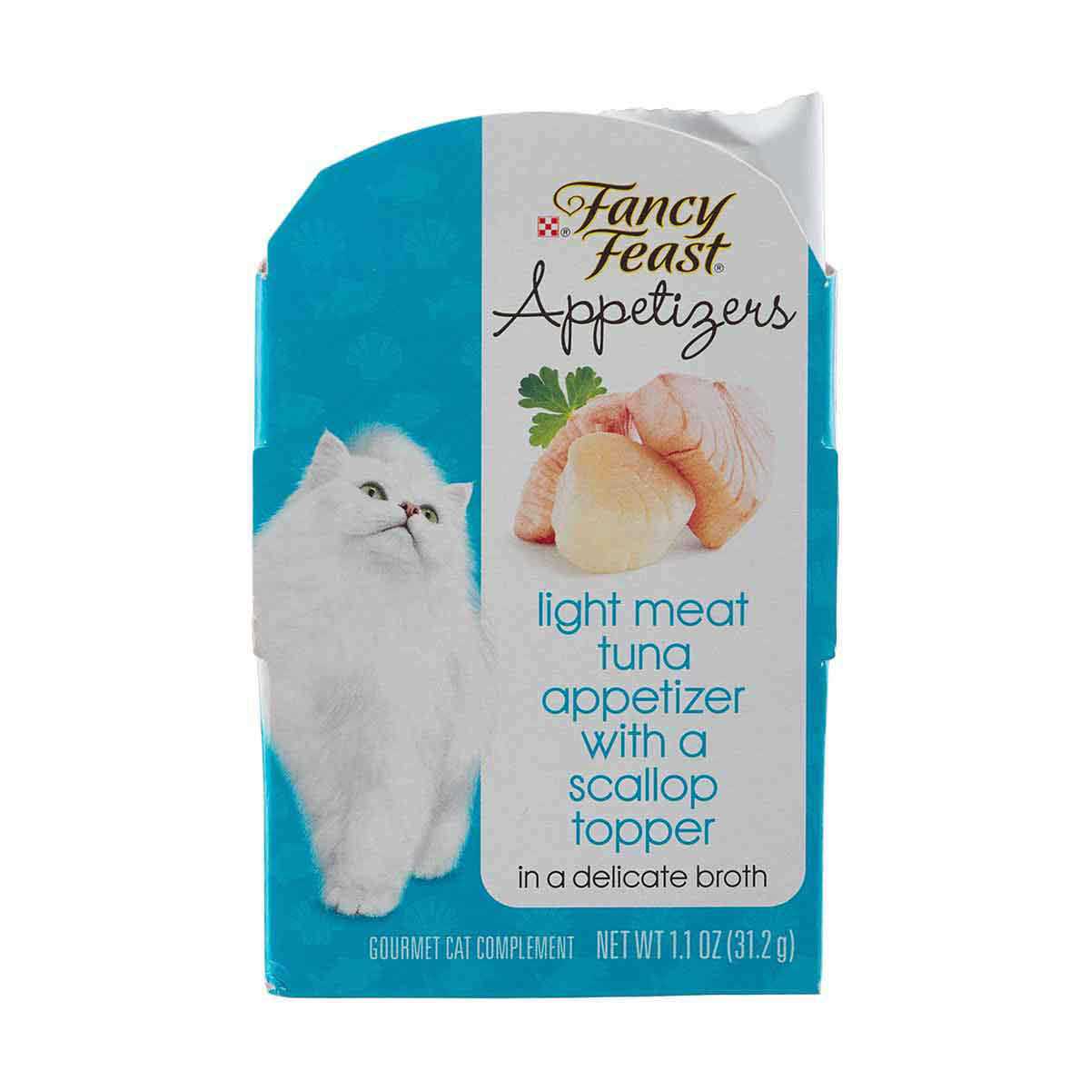 Fancy Feast Appetizers Light Meat Tuna with a Scallop Topper Wet Cat Food - Healthber