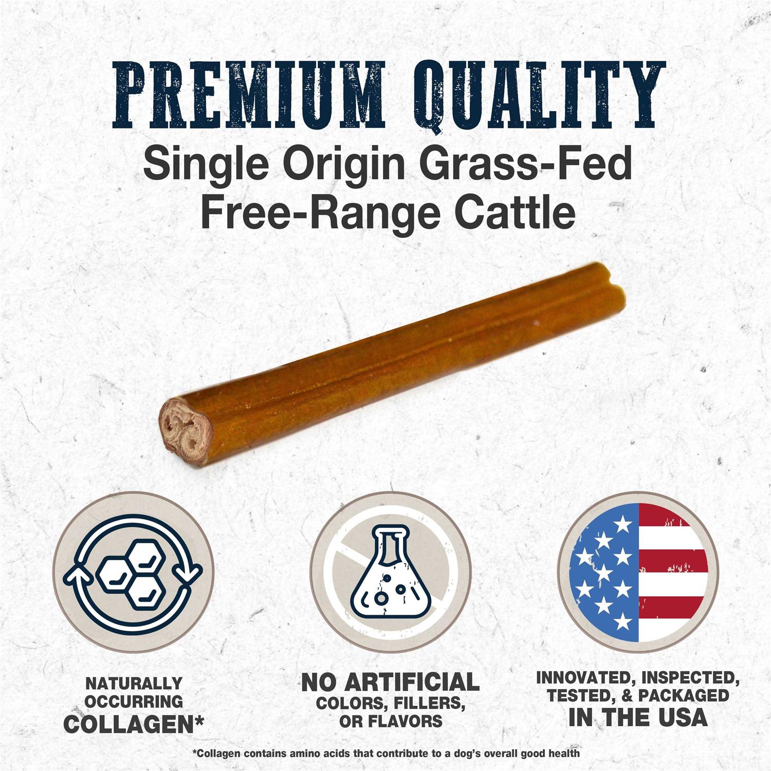 Cadet Bully Hide Sticks All-Natural Dog Chews - Healthber